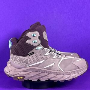 Hoka One Women's Purple ANACAPA Mid GTX Hiking Boots Shoe Size 10.5
